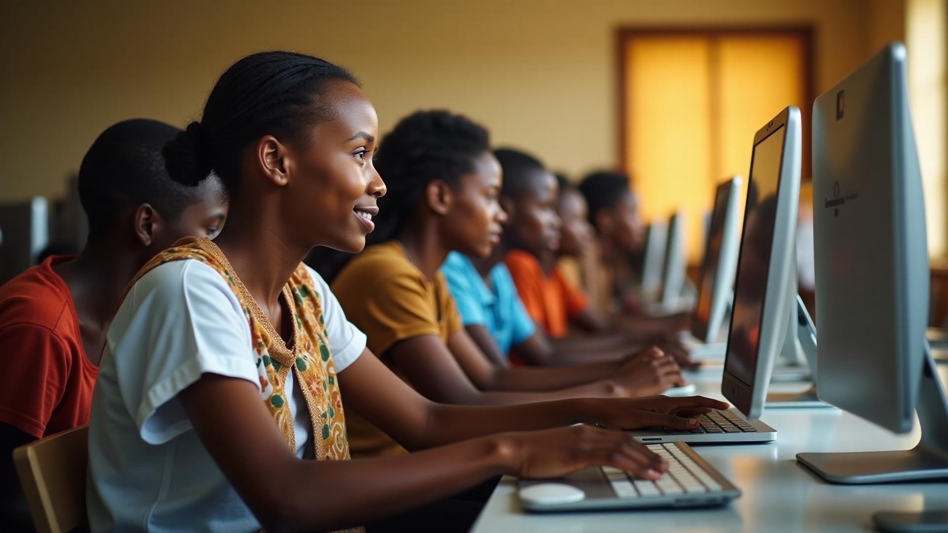 Jeunes en formation numérique